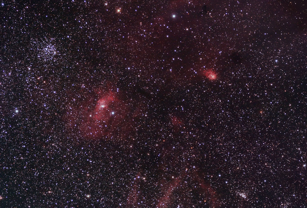Bubble-Nebel, NGC7635
Diesmal mit mehr Aufnahmen, und es ist erstaunlich, wieviel Nebel in der Gegend ist!
