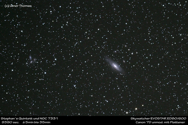 NGC 7331 und Stephan´s Quintett
Weerberg 22.10.2011
Schlüsselwörter: Astro