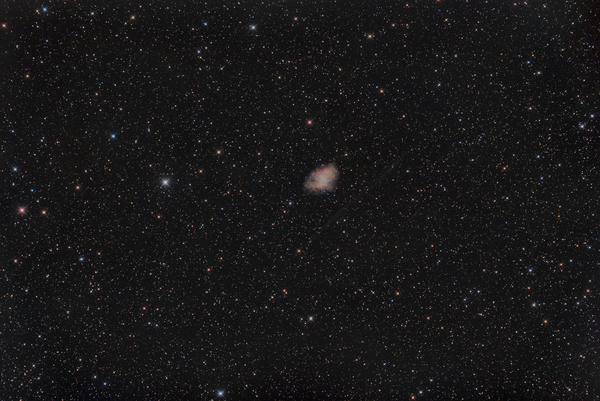 M1
M1 ist der bekannteste Supernovaüberrest und liegt im Sternbild Krebs. Test mit dem 10" und der gekühlten 6D
Schlüsselwörter: M1