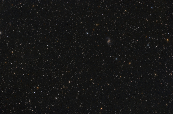 NGC1530
Auf der Suche nach einem Objekt, was ich noch nicht aus dem Garten fotografiert habe, stieß ich auf diese interessante Balkenspirale. Leider war sie doch kleiner als gedacht. Wahrscheinlich wird sie auch deswegen eher selten fotografiert.
Schlüsselwörter: NGC 1530