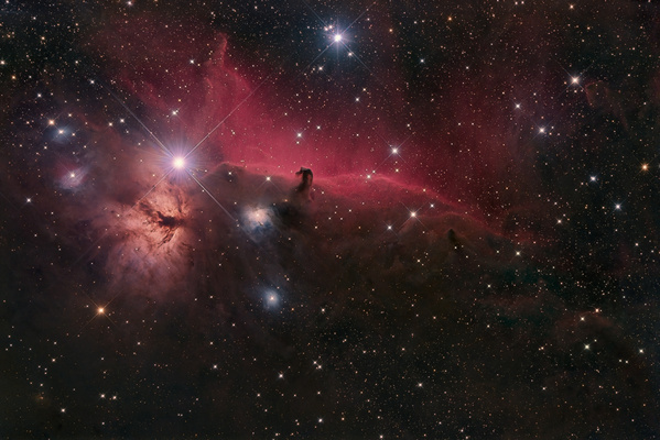 IC434, Pferdekopf-Nebel
Eine Version mit mehr Rot
Schlüsselwörter: IC434, Pferdekopf-Nebel